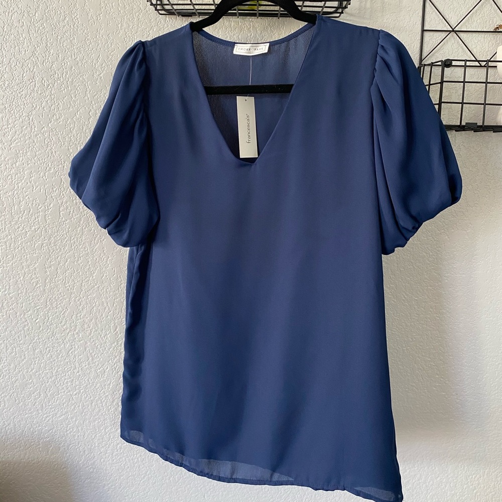 NWT boutique short sleeve blouse